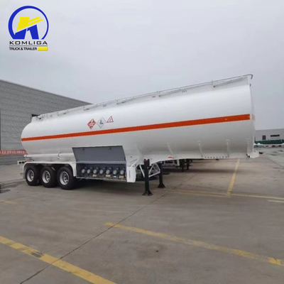 3 assen 40000L brandstof olie benzine ruwe aardolie tank halve aanhangwagen met remsysteem