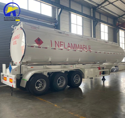 Aluminium wandelpad 3 As 25/30/40/50 kubieke meter brandstoftank aanhangwagen voor het lossen