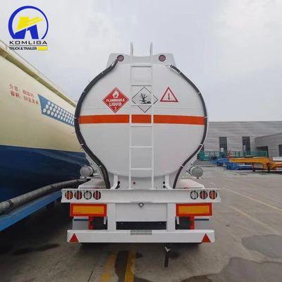 Aluminium wandelpad 3 As 25/30/40/50 kubieke meter brandstoftank aanhangwagen voor het lossen