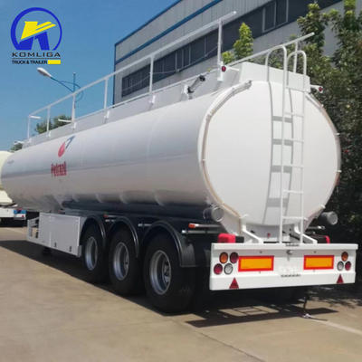Aluminium wandelpad 3 As 25/30/40/50 kubieke meter brandstoftank aanhangwagen voor het lossen