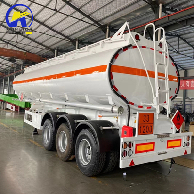 3 Assen 40000L/42000L/45000L/48000L/50000L Aluminium staal tankwagen aanhangwagen tankwagen aanhangwagen voor mechanische ophanging en 6 M elk ontladingsslang