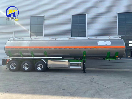 36000L/42000L/43000L Pneumatische handrail tank/tanker half aanhanger voor olie/brandstof vervoer