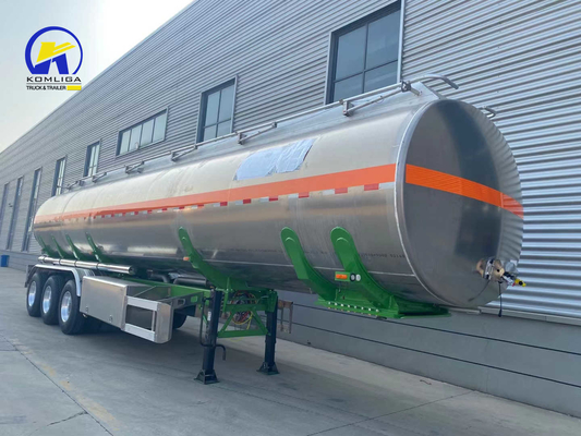 36000L/42000L/43000L Pneumatische handrail tank/tanker half aanhanger voor olie/brandstof vervoer