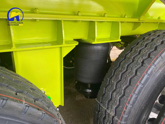 3 assen 42cbm Wit en groen Kleur Feul Tank Halve aanhangwagen met 12500*2500*1650mm Grootte
