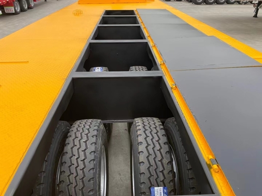 Op maat gemaakte 3 as 4 as gooseneck heavy duty 5 100 ton lowbed lowboy low loader trailer