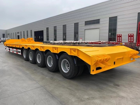 Op maat gemaakte 3 as 4 as gooseneck heavy duty 5 100 ton lowbed lowboy low loader trailer