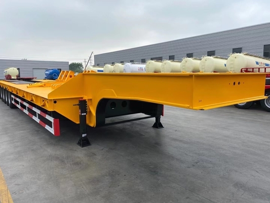 Op maat gemaakte 3 as 4 as gooseneck heavy duty 5 100 ton lowbed lowboy low loader trailer