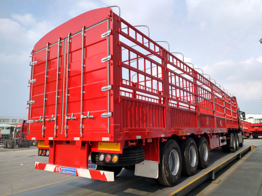 3 assen 40 60 70 ton vrachthalve aanhangwagen zijwand box aanhangwagens op aanvraag