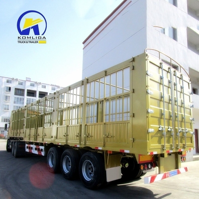 13000x2500x3900 mm drie-assige gesloten vrachtwagen met zijwand en GCC-certificering