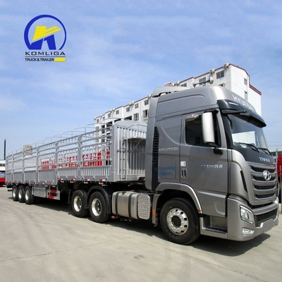 13000x2500x3900 mm drie-assige gesloten vrachtwagen met zijwand en GCC-certificering