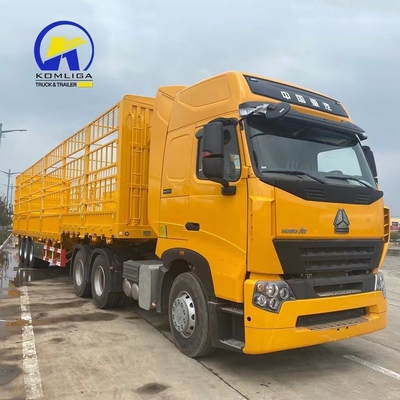 3 assen 40 50 70 ton dierentransport vrachtheining half-aanhangwagen met ECE-certificering