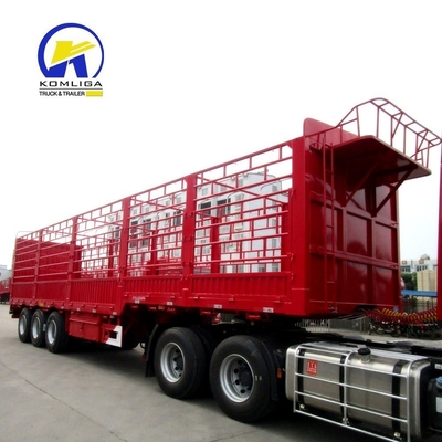 3 assen 40 50 70 ton dierentransport vrachtheining half-aanhangwagen met ECE-certificering