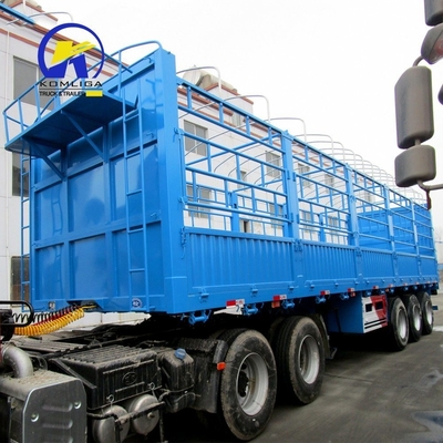 7000-8000 mm wielbasis Semi Drop Log Fence Van Box Cargo Trailer met mechanische ophanging