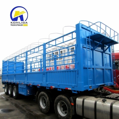 7000-8000 mm wielbasis Semi Drop Log Fence Van Box Cargo Trailer met mechanische ophanging