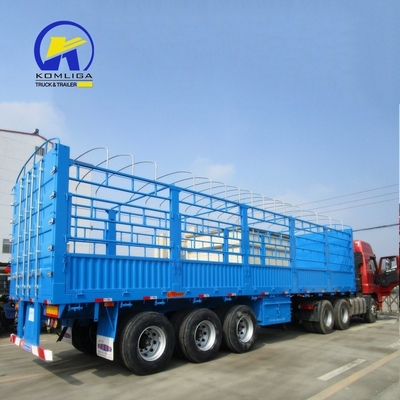 7000-8000 mm wielbasis Semi Drop Log Fence Van Box Cargo Trailer met mechanische ophanging