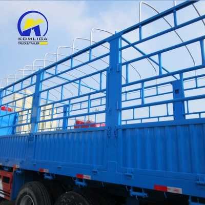 7000-8000 mm wielbasis Semi Drop Log Fence Van Box Cargo Trailer met mechanische ophanging