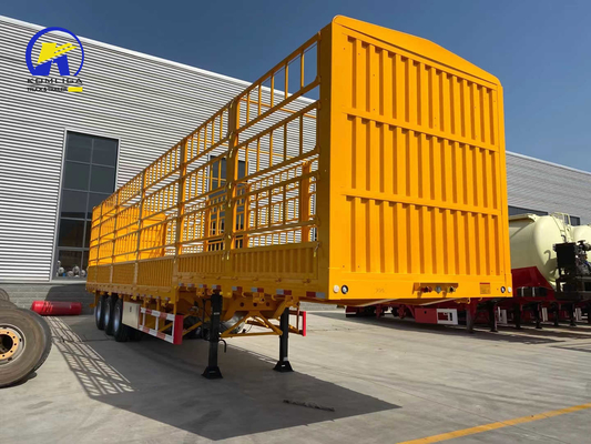 Verkoppeling HOWO Truck Fence Cargo Semi-trailer met ophangingssysteem