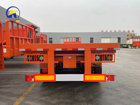 Sinotruk 3 Assen 4 Assen Flatbed Container Semi-trailer met optionele twist locks