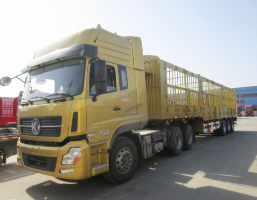 Staal 3-as 40-60 ton hek half-trailer met 13000x2500x3900mm Grootte