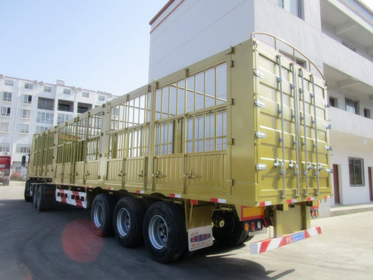 Staal 3-as 40-60 ton hek half-trailer met 13000x2500x3900mm Grootte