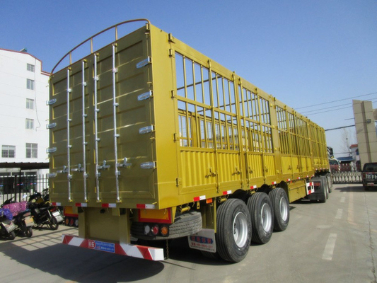 Staal 3-as 40-60 ton hek half-trailer met 13000x2500x3900mm Grootte