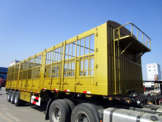Staal 3-as 40-60 ton hek half-trailer met 13000x2500x3900mm Grootte