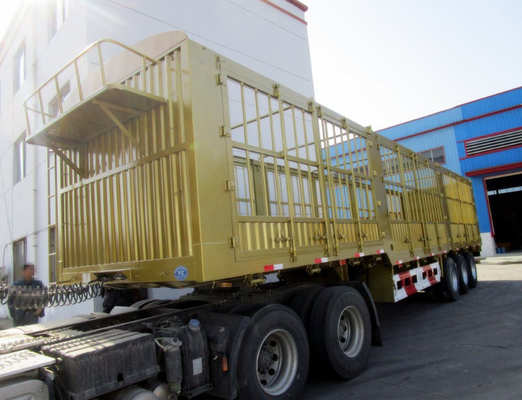 Staal 3-as 40-60 ton hek half-trailer met 13000x2500x3900mm Grootte