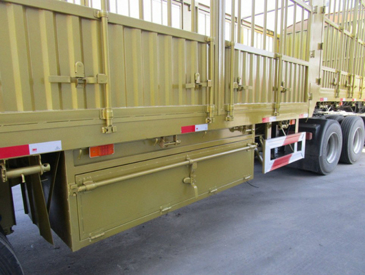 Staal 3-as 40-60 ton hek half-trailer met 13000x2500x3900mm Grootte