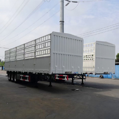 12.00r20 banden staal 3 assen 40-60 ton staken hek half aanhangwagen voor vrachtvervoer