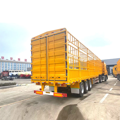 12.00r20 banden staal 3 assen 40-60 ton staken hek half aanhangwagen voor vrachtvervoer