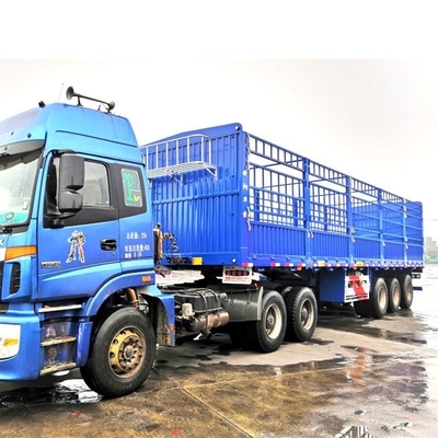 12.00r20 banden staal 3 assen 40-60 ton staken hek half aanhangwagen voor vrachtvervoer