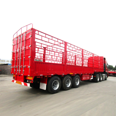 12.00r20 banden staal 3 assen 40-60 ton staken hek half aanhangwagen voor vrachtvervoer