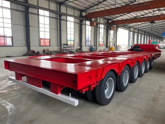 7000-8000 mm wiellaag laag bed half-trailers voor zware transportoplossingen