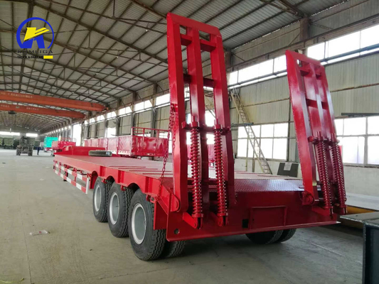 7000-8000 mm wiellaag laag bed half-trailers voor zware transportoplossingen
