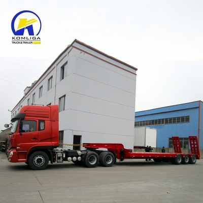 7000-8000 mm wiellaag laag bed half-trailers voor zware transportoplossingen