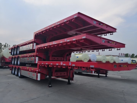 7000-8000 mm wiellaag laag bed half-trailers voor zware transportoplossingen