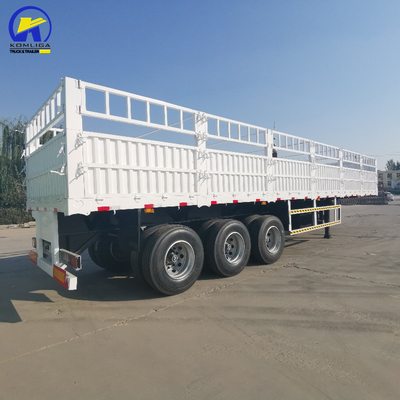 High Side Fence Semi Truck Trailer in goede staat met Wabco Valve en 7000-8000mm wielbasis