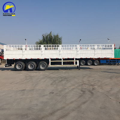 High Side Fence Semi Truck Trailer in goede staat met Wabco Valve en 7000-8000mm wielbasis
