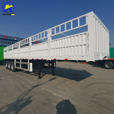 High Side Fence Semi Truck Trailer in goede staat met Wabco Valve en 7000-8000mm wielbasis