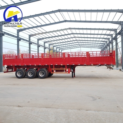 Semi-truck-aanhangwagen met 7000-8000 mm wielbasis en mechanische ophanging