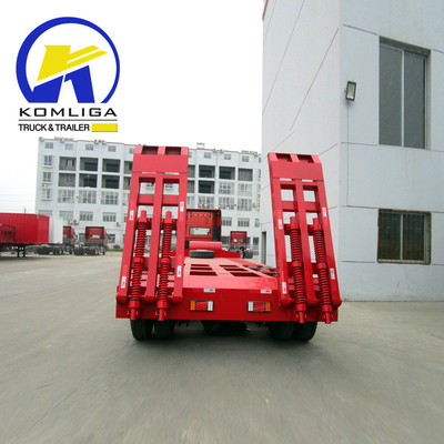 2/3/4/5 Assen Zware taak Gooseneck Lowbed Truck Semi-trailer met een loopvlak 1820mm staal
