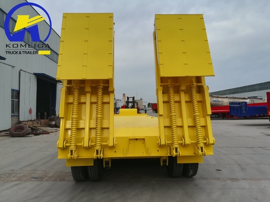 4 assen Transport van zware apparatuur Laagbedlader Truck trailer voor halve aanhangwagen RIM 8.0-20