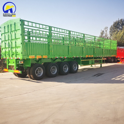 3axels 4axels Box Trailer Container Semi Trailer Fence Cargo Trailer met Fuwa/BPW-as