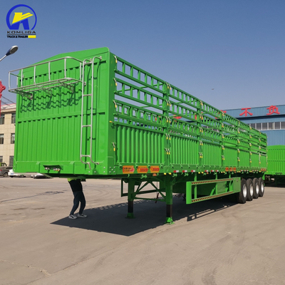 3axels 4axels Box Trailer Container Semi Trailer Fence Cargo Trailer met Fuwa/BPW-as
