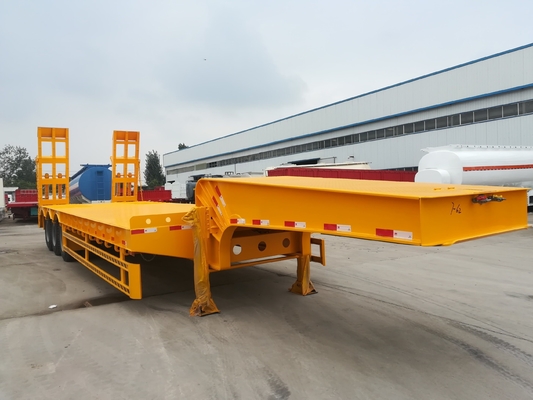 Halve aanhangwagen voor zware lading met rampe en jost van 2,0 of 3,5 inch