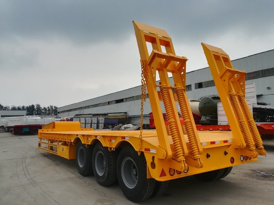 Halve aanhangwagen voor zware lading met rampe en jost van 2,0 of 3,5 inch