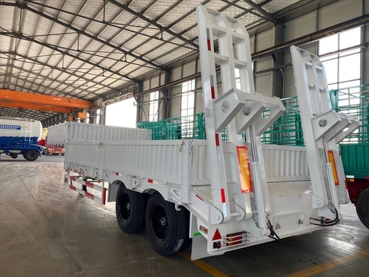 Halve aanhangwagen voor zware lading met rampe en jost van 2,0 of 3,5 inch
