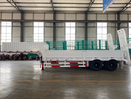 Halve aanhangwagen voor zware lading met rampe en jost van 2,0 of 3,5 inch