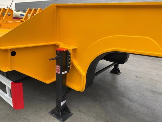 40-100 ton nuttige lading Fuwa-assen laagbed aanhangwagen Halve aanhangwagen met rampe ISO9001-gecertificeerd