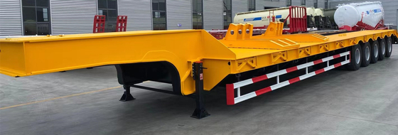 2-5 Assen Gooseneck Low Bed Semi Trailer met Ramp Jost 2.0 of 3.5 Inch King Pin